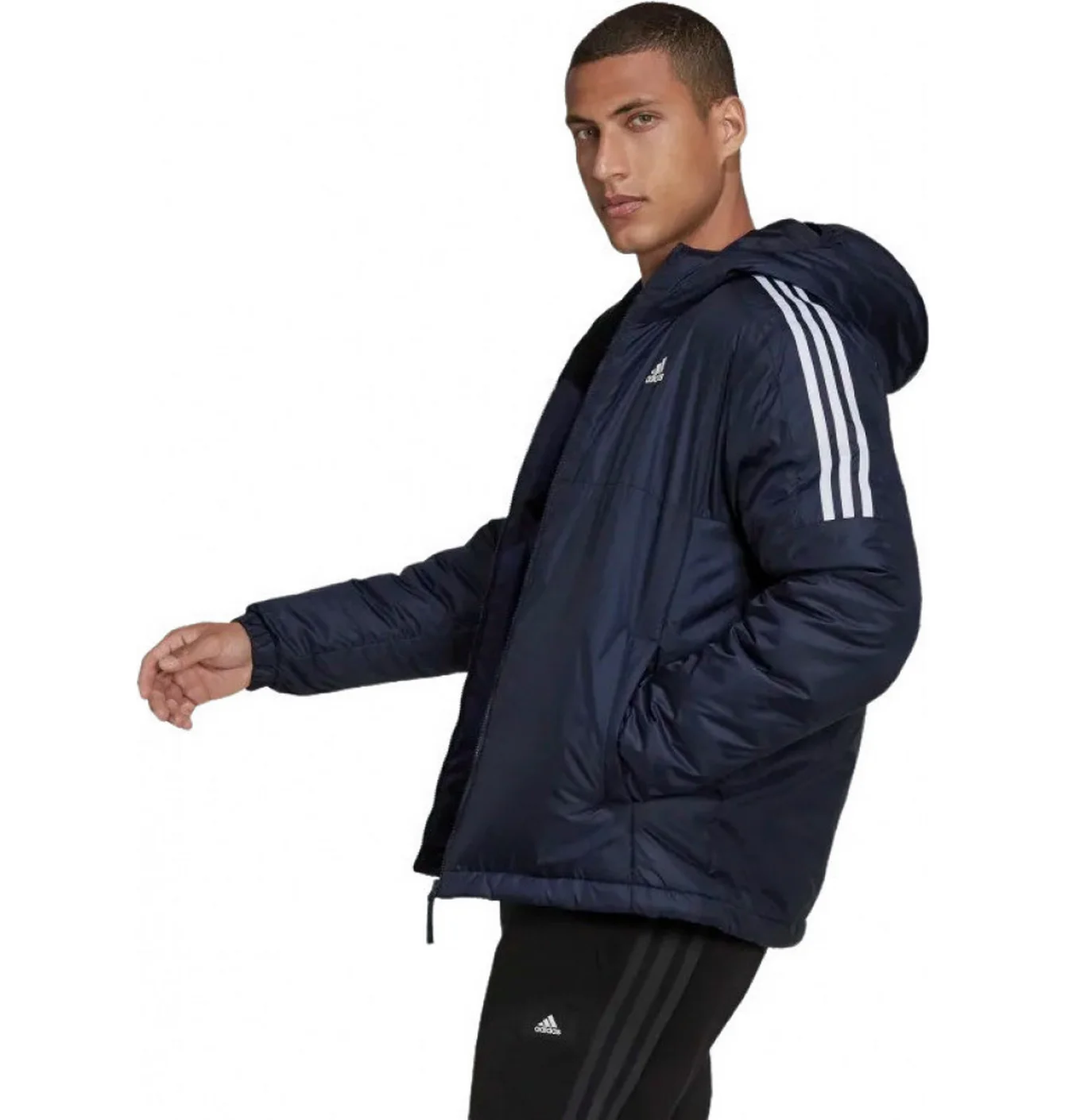 Куртка чоловіча Adidas Essentials Insulated Hooded Jacket Blue GT9165