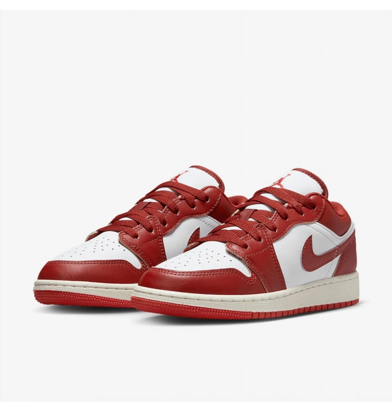 Кросівки дитячі Air Jordan 1 Low Se Older White/Red FJ3465-160