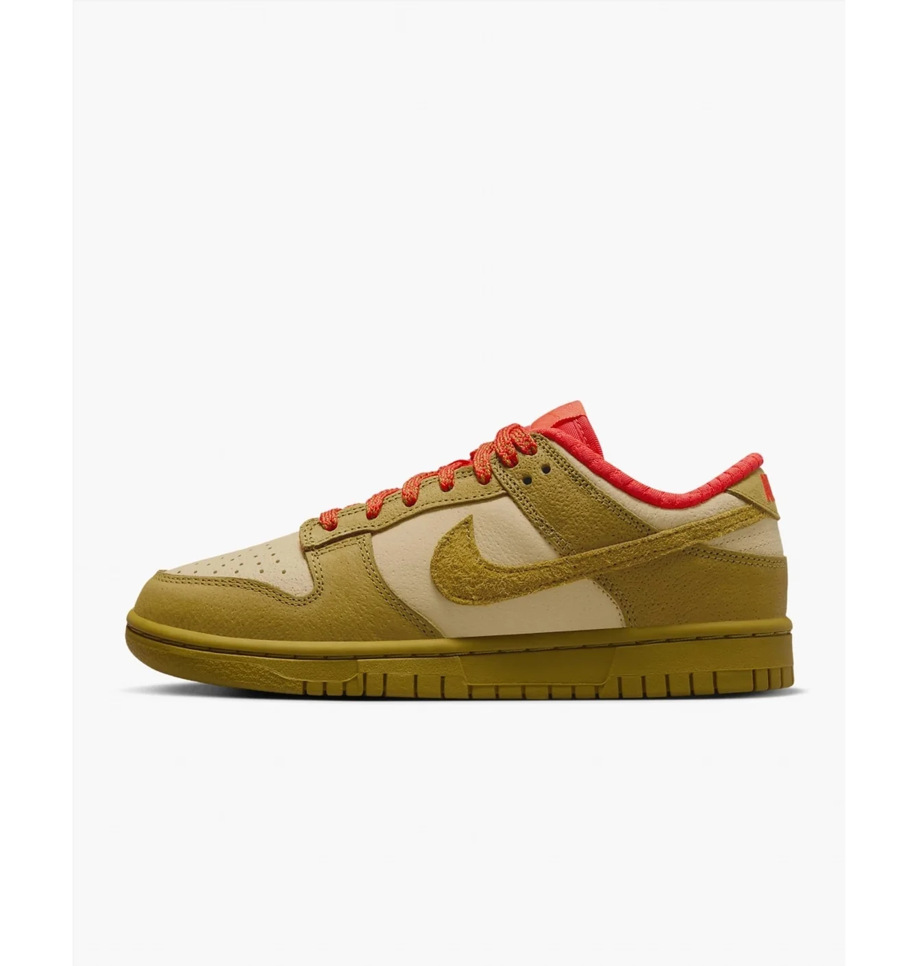 Nike Dunk Low Sesame Bronzine-Picante Red