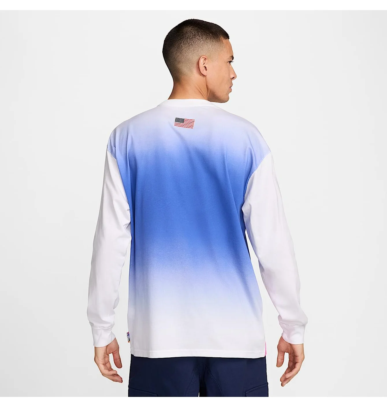 Nike SB Team USA Olympics L/S Federation Skate Tee White/White