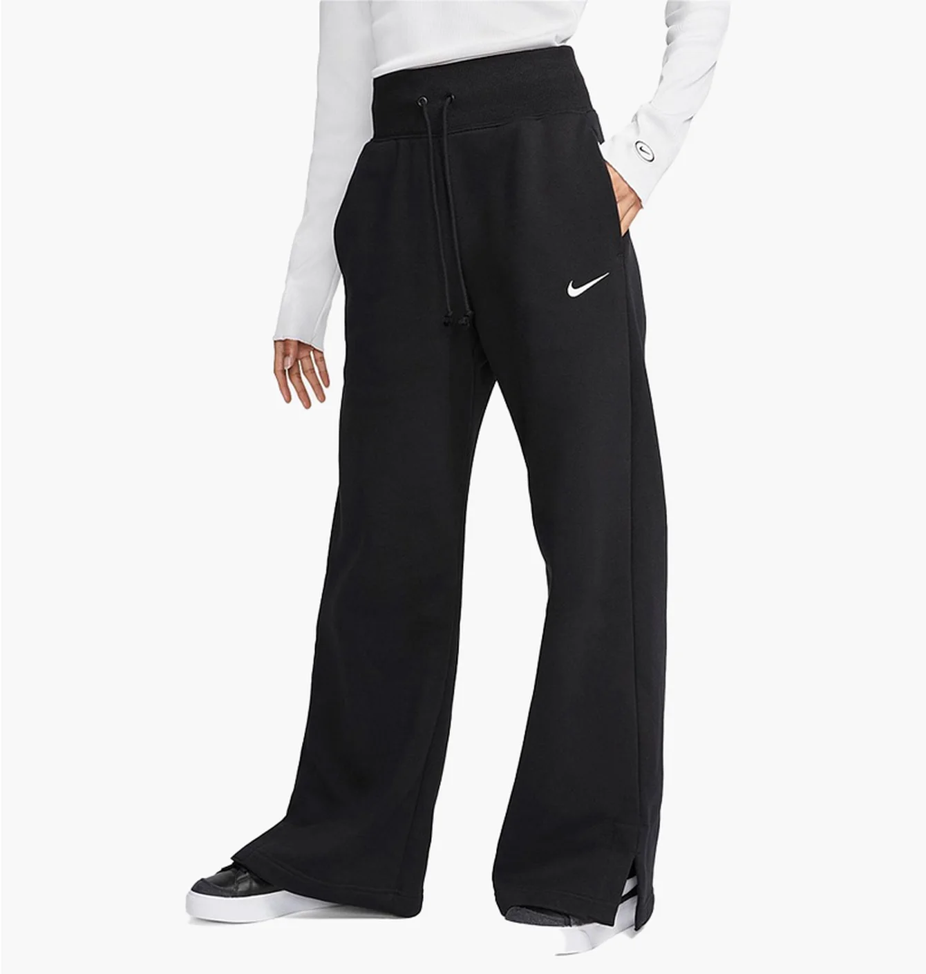 Штаны Nike Sportswear Phoenix Fleece High-Rise Wide-Leg Pants Black