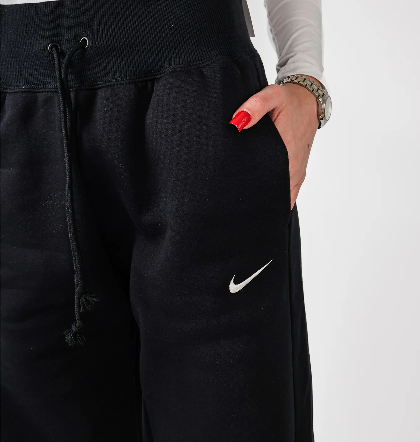 Штаны Nike Sportswear Phoenix Fleece High-Rise Wide-Leg Pants Black
