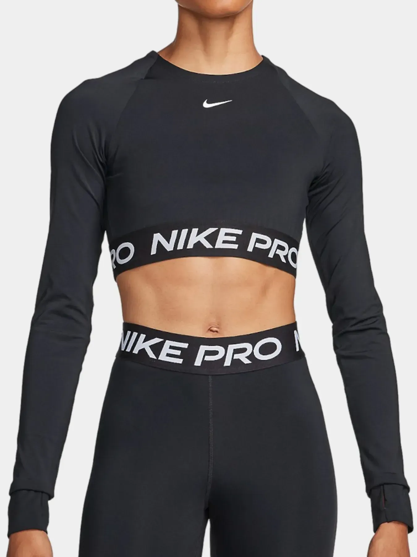 Топ Nike Dri-FIT Cropped Long-Sleeve Top