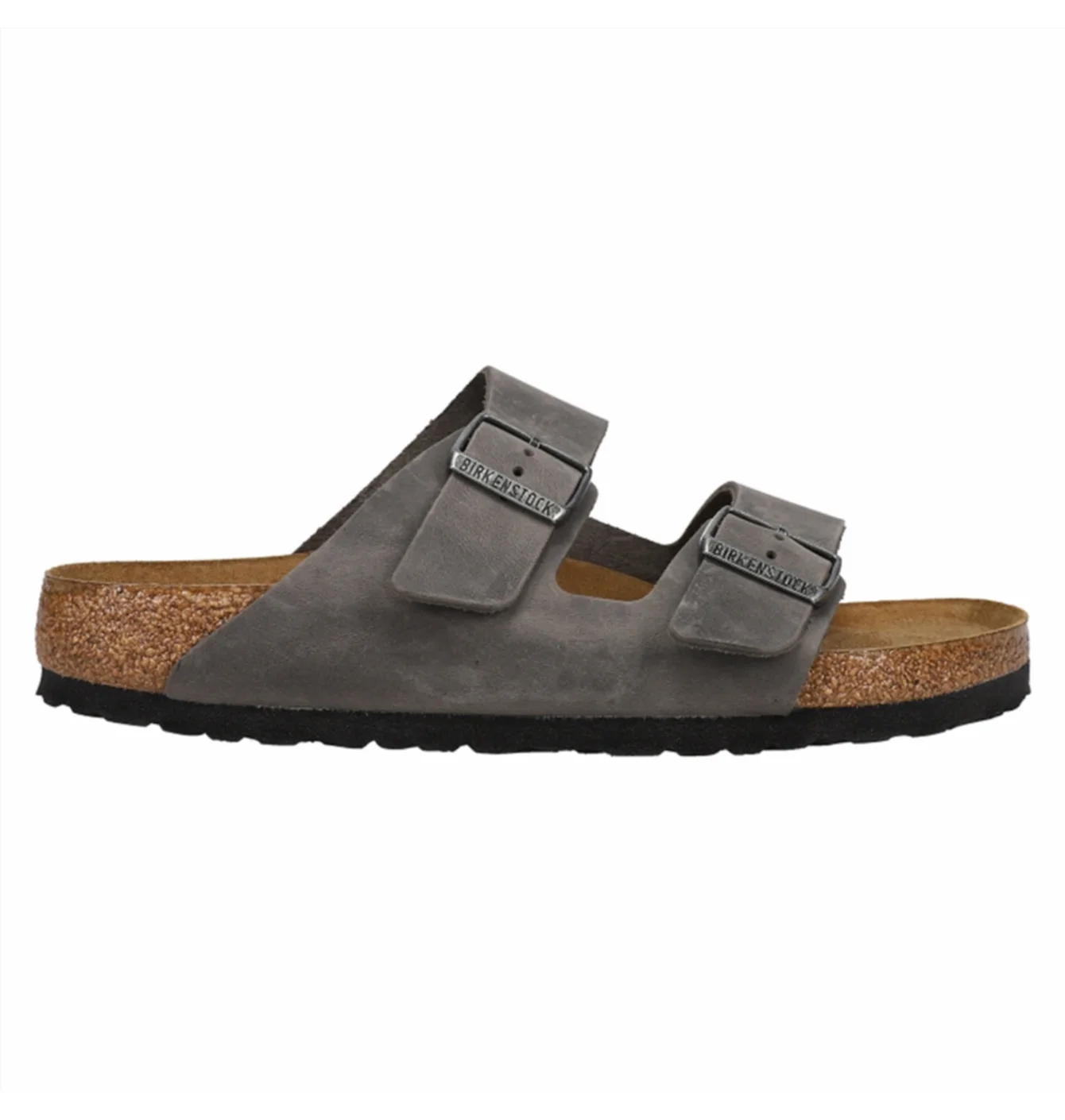 Тапочки чоловічі BIRKENSTOCK Arizona Oiled Leather Soft Footbed Sandals Grey 552801