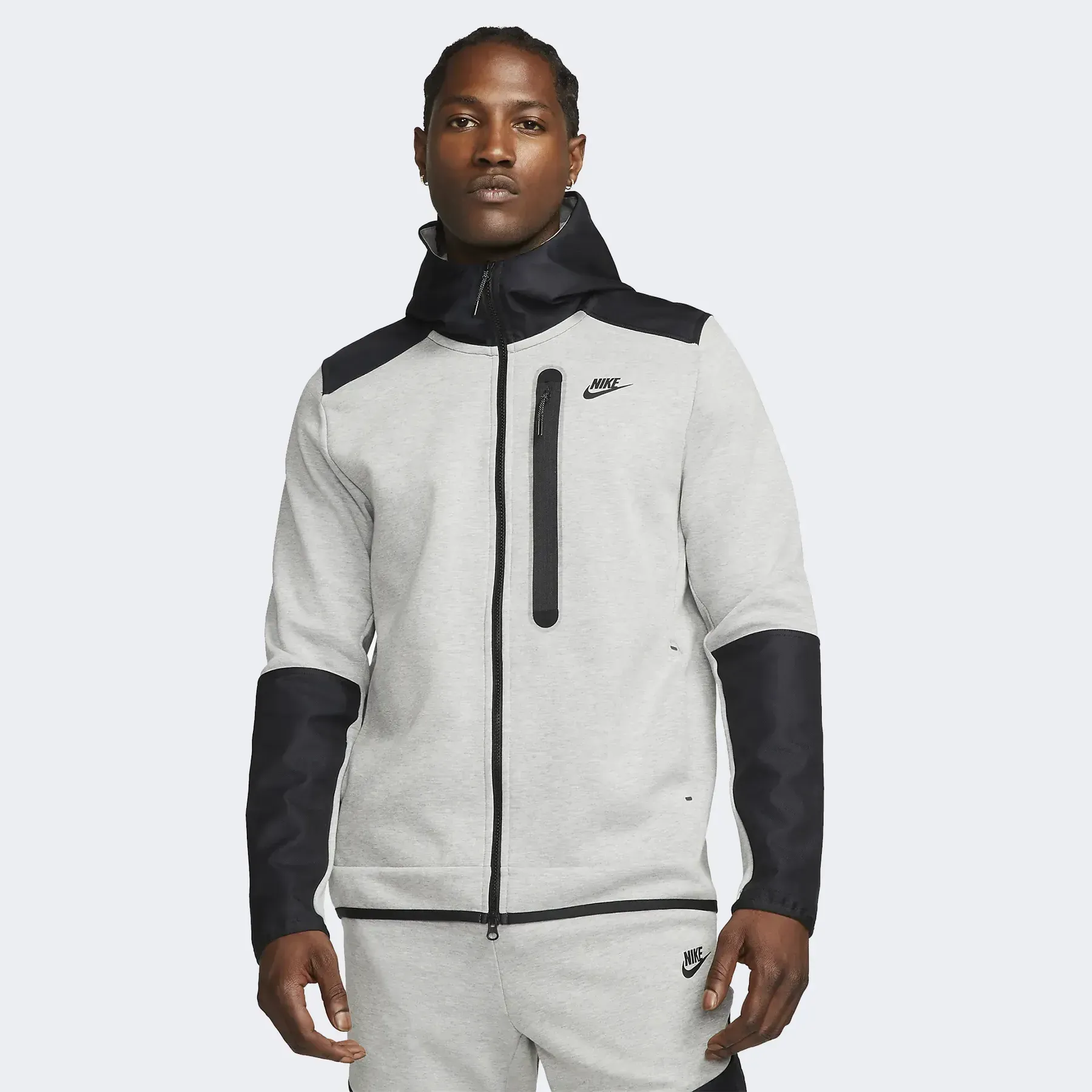 Кофта чоловіча Nike M Nk Tch Flc Overlay Fz (DR6165-063)