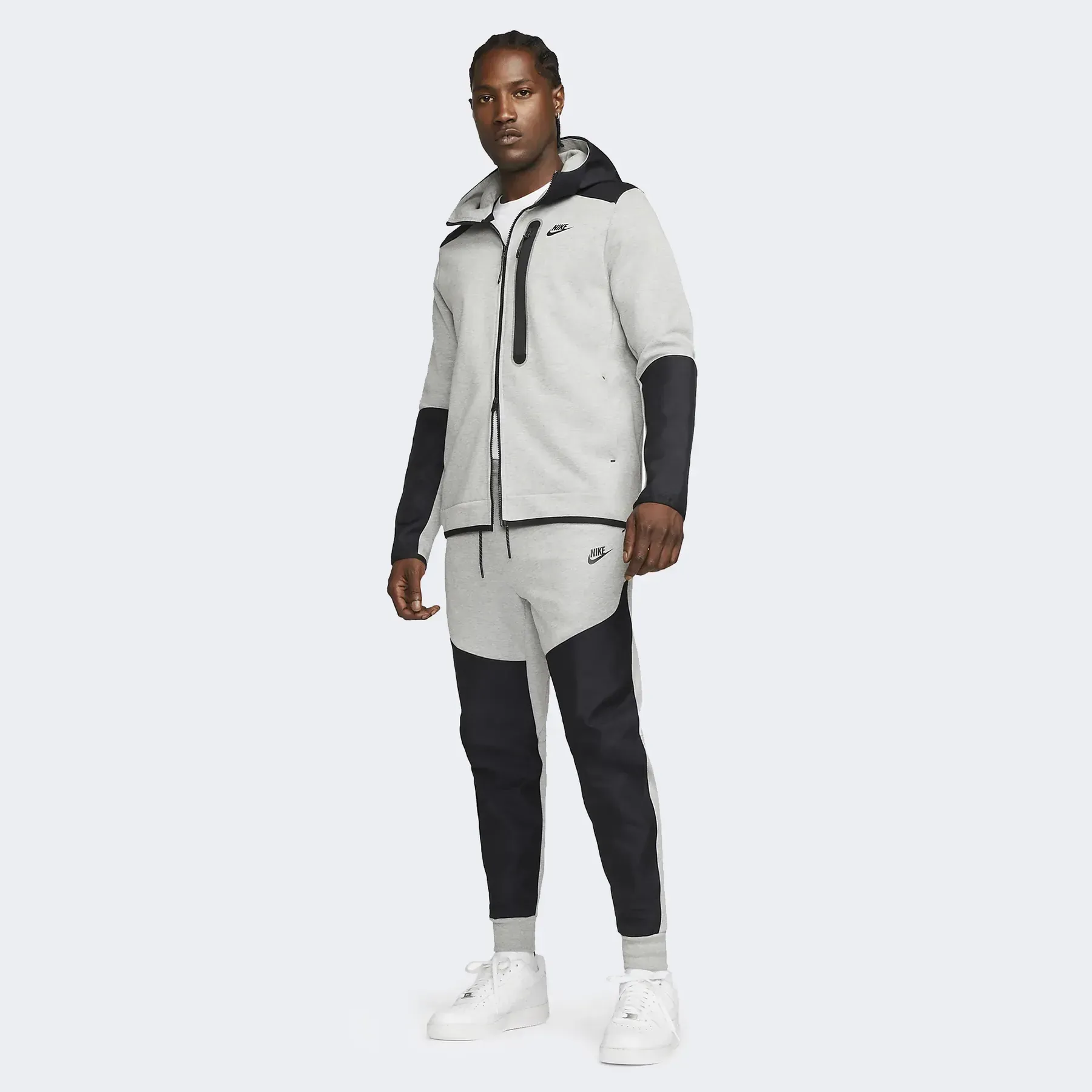 Кофта чоловіча Nike M Nk Tch Flc Overlay Fz (DR6165-063)