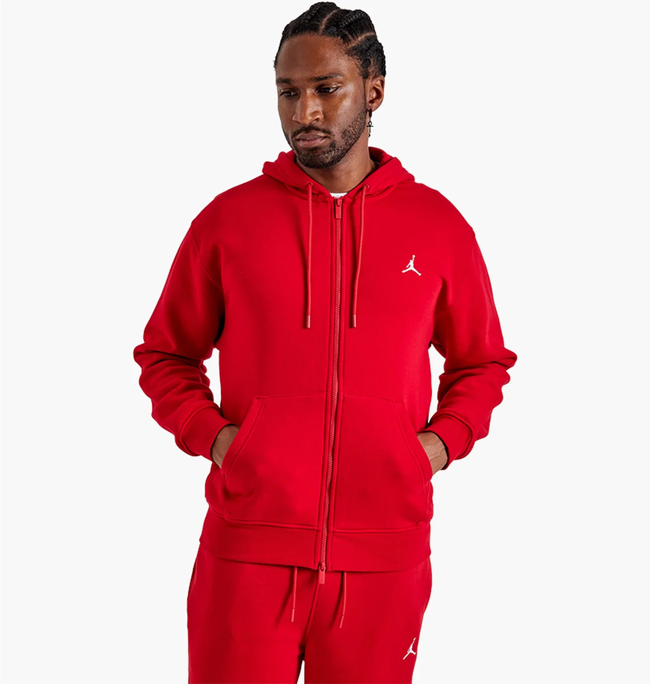Толстовка чоловіча Air Jordan Brooklyn Full-Zip Fleece Hoodie Red FV7289-687