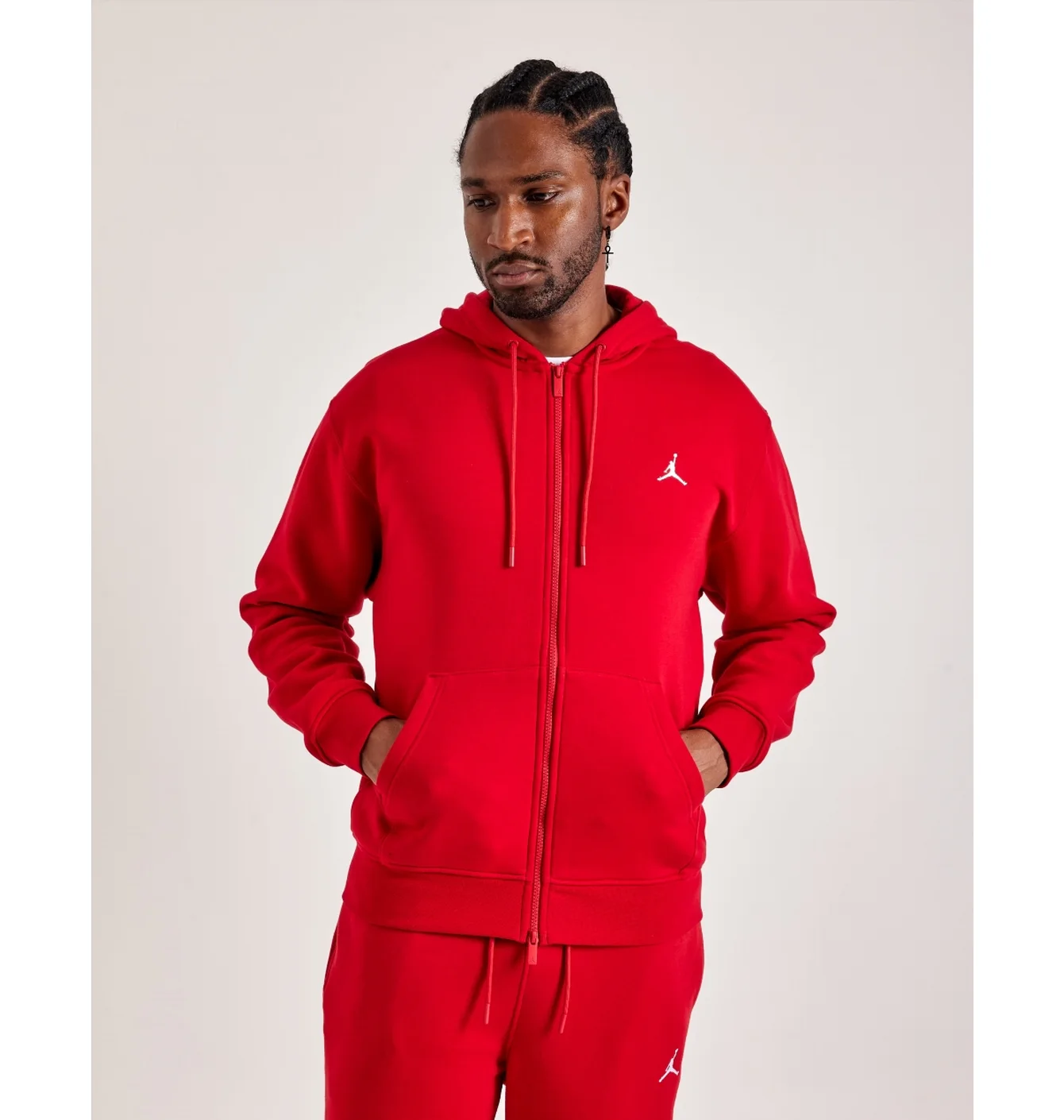 Толстовка чоловіча Air Jordan Brooklyn Full-Zip Fleece Hoodie Red FV7289-687
