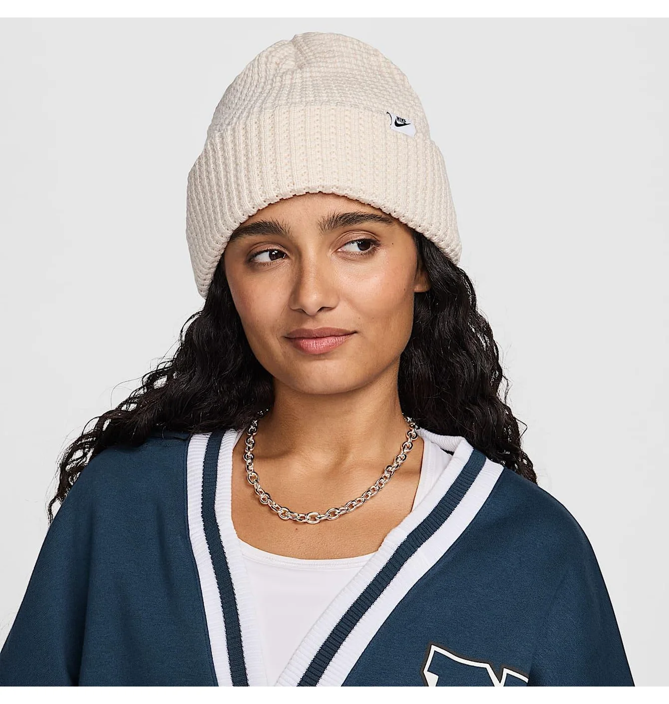 Шапка унісекс Nike Peak Waffle-Knit Beige FZ2123-104