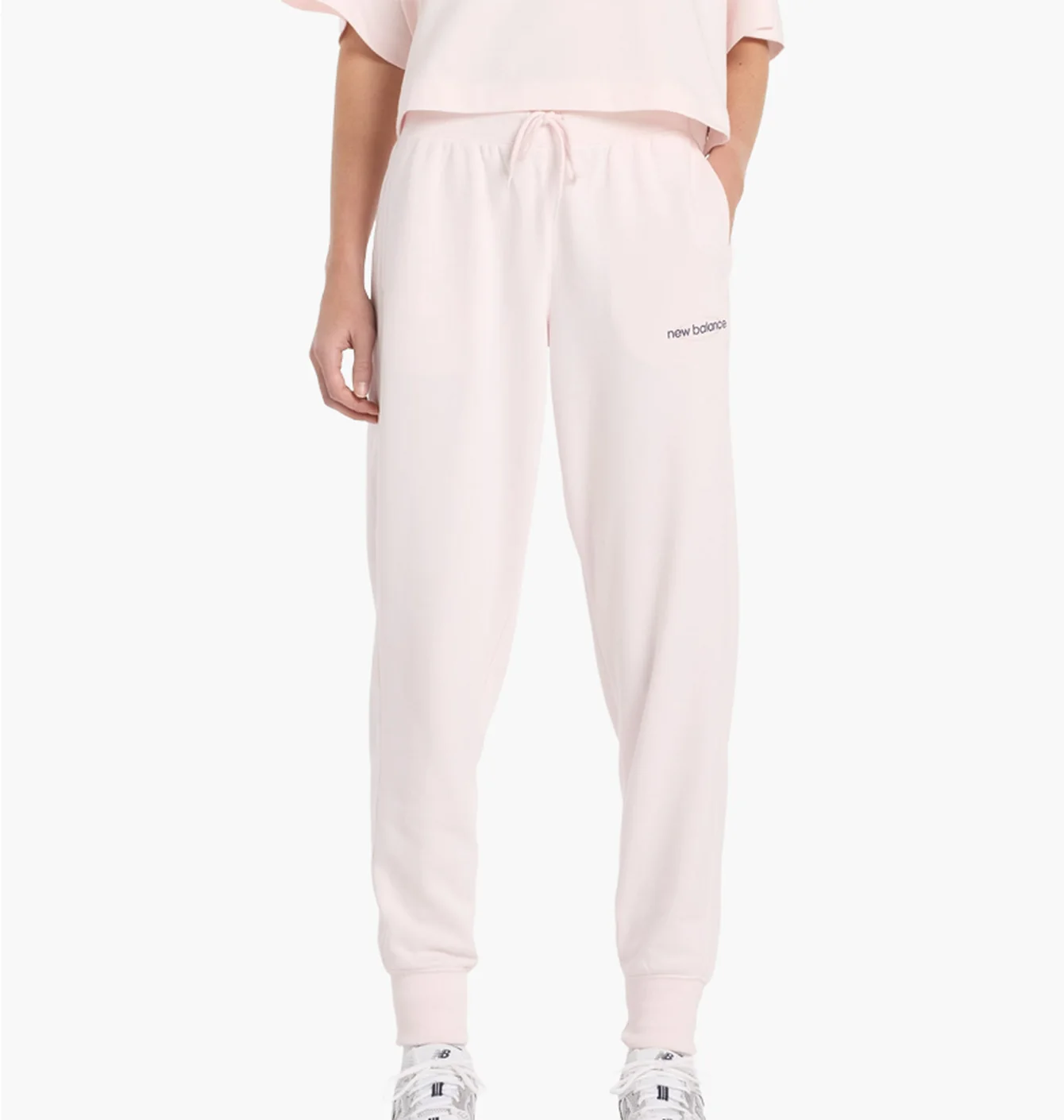 Штани жіночі New Balance Graphic French Terry Pink WB61D3EAAAA
