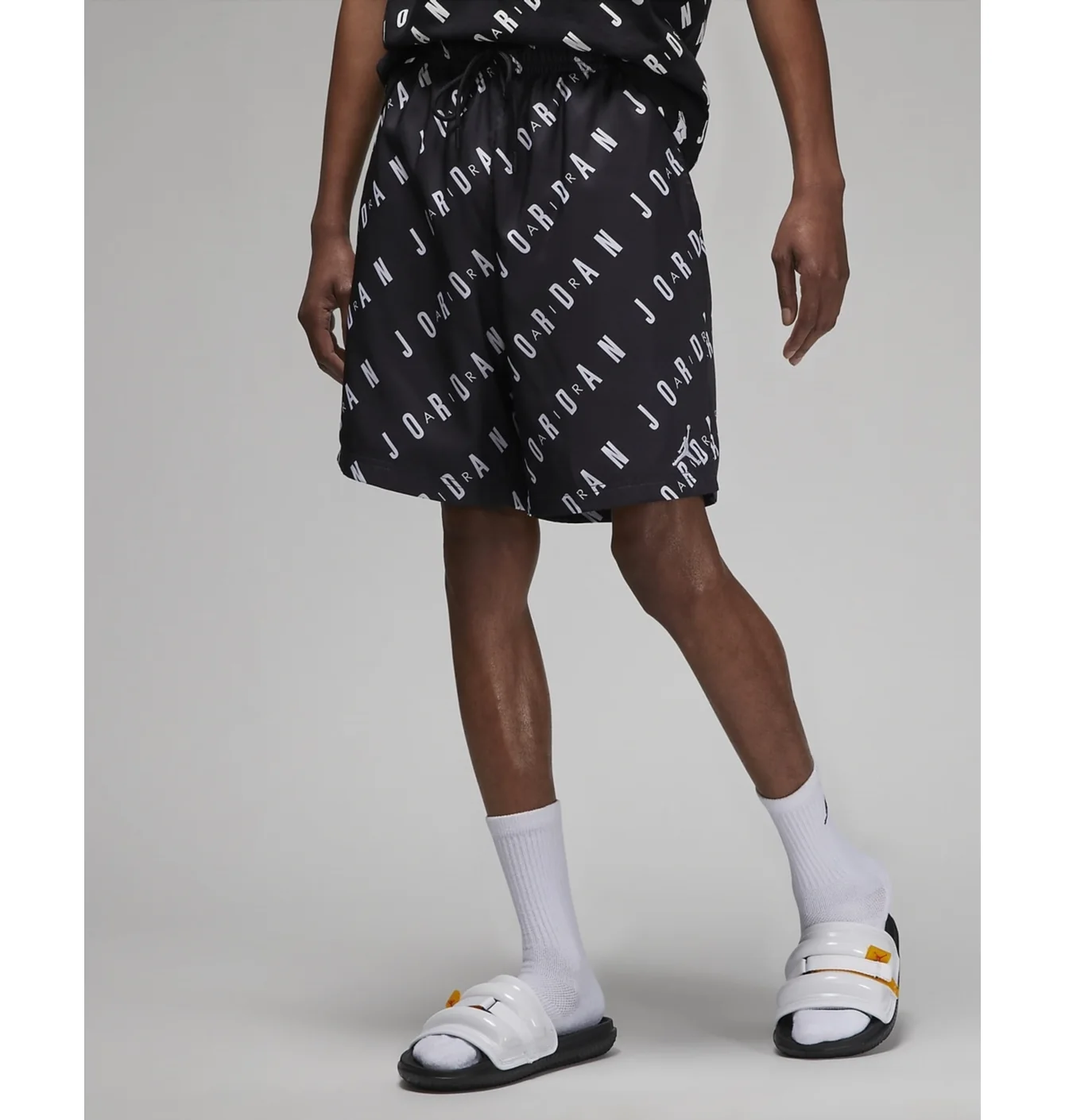 Шорти чоловічі Air Jordan Essentials Allover Print Poolside Swim Shorts Black