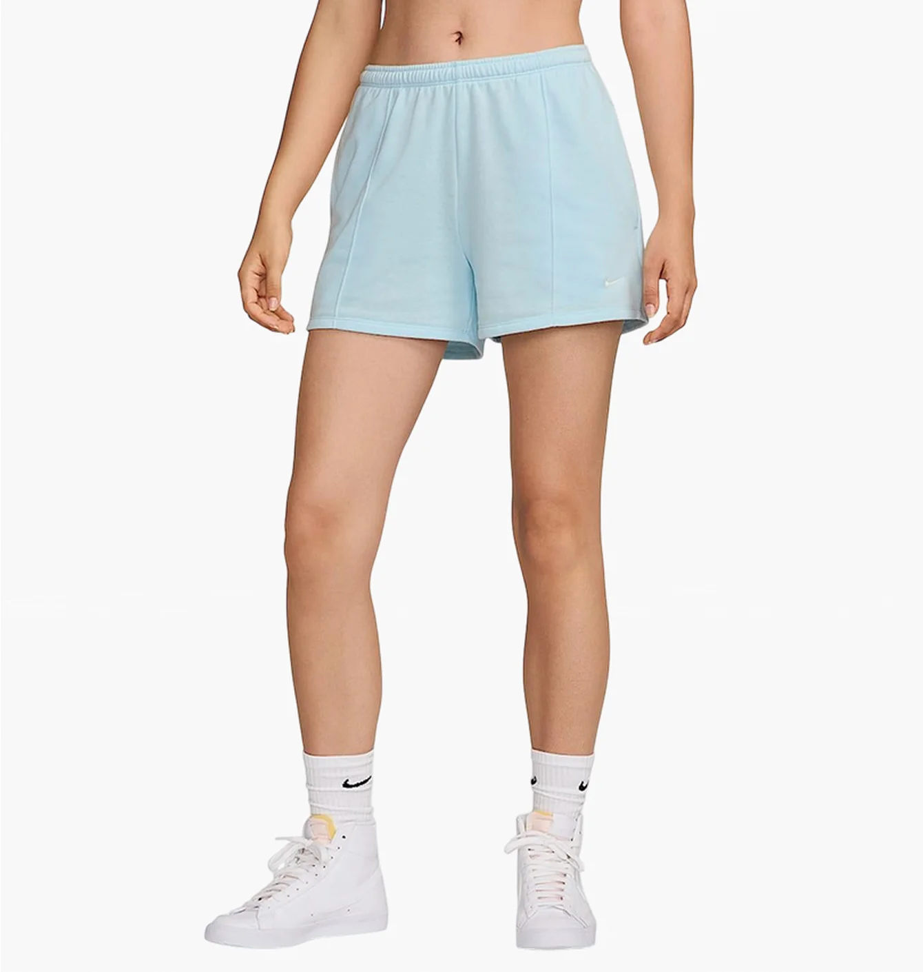 Шорти жіночі Nike Sportswear Chill Terry WomenS Mid-Rise Shorts Light Blue HF6940-474