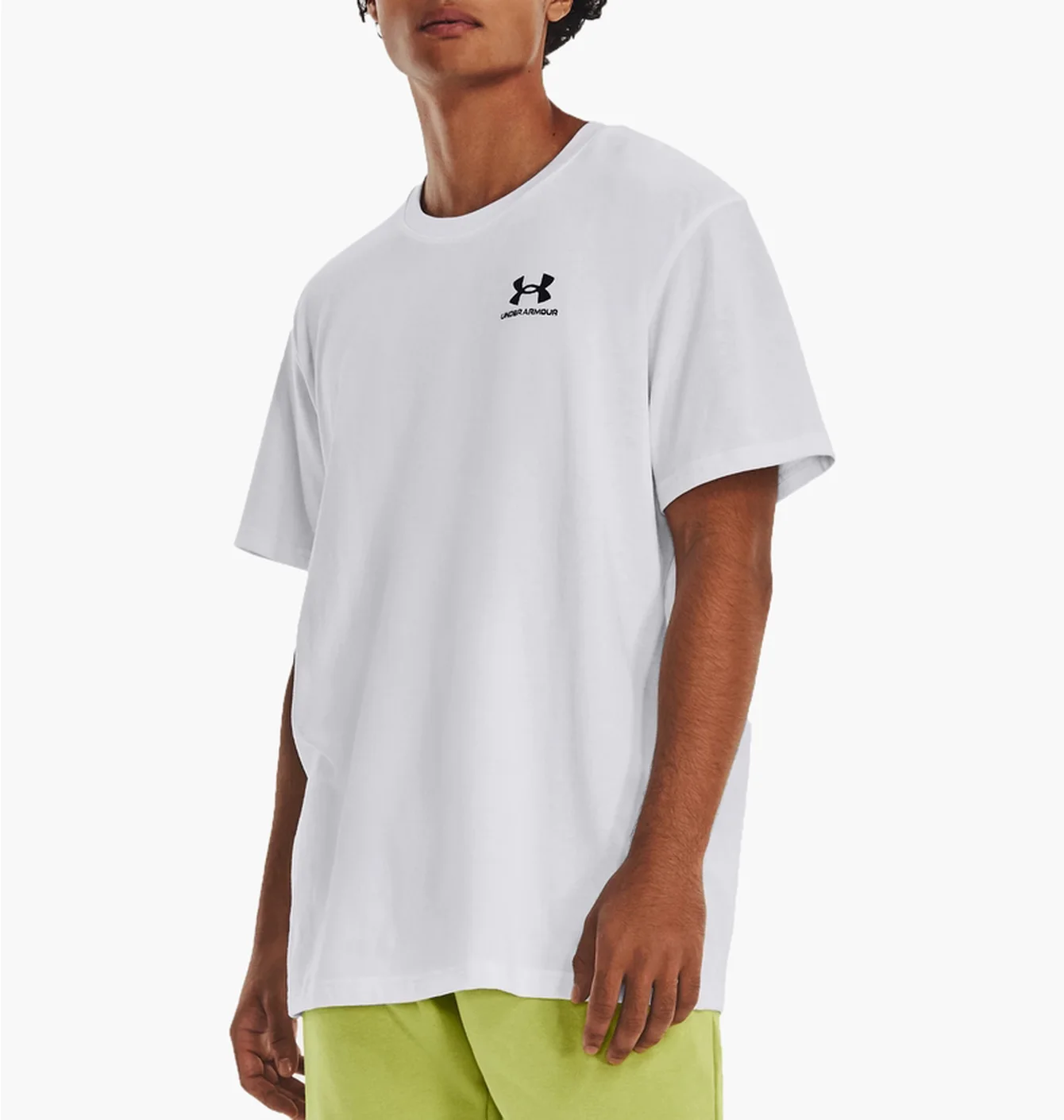 Футболка чоловіча Under Armour Logo Emb Heavyweight Ss-Wht White 1373997-100
