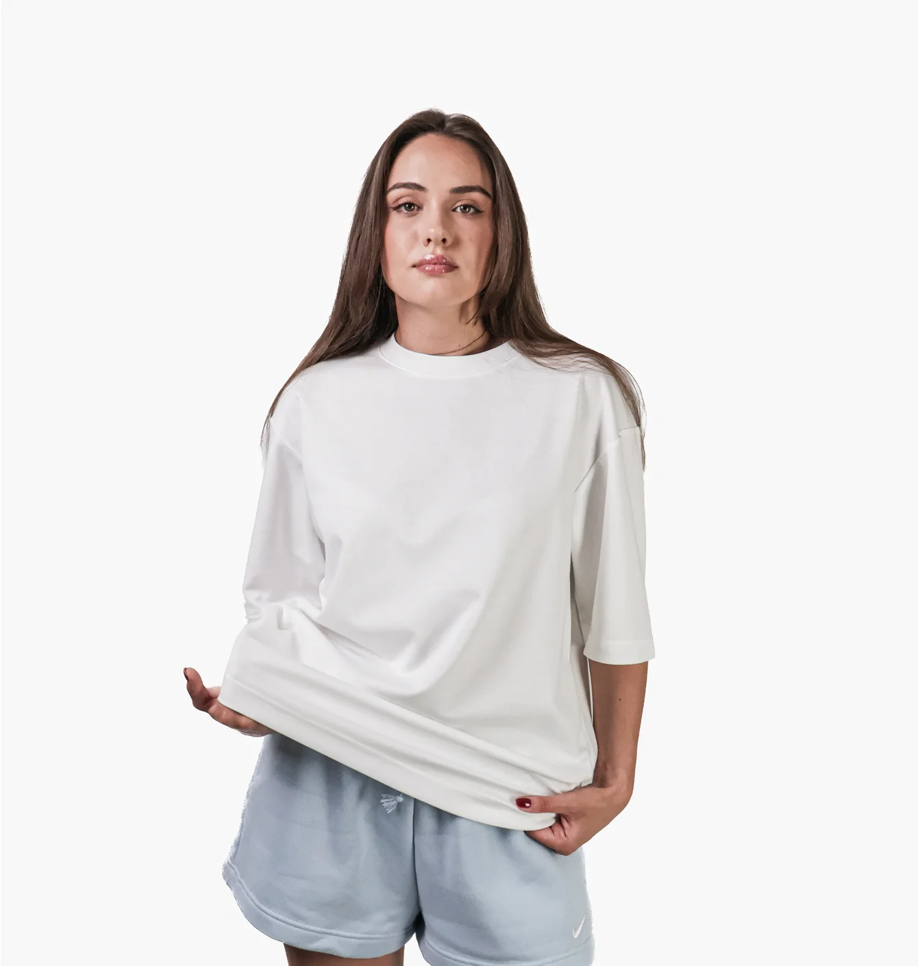Футболка унісекс Uniqlo Airism Cotton Oversized Crew Neck Half-Sleeve T-Shirt White 465185-00