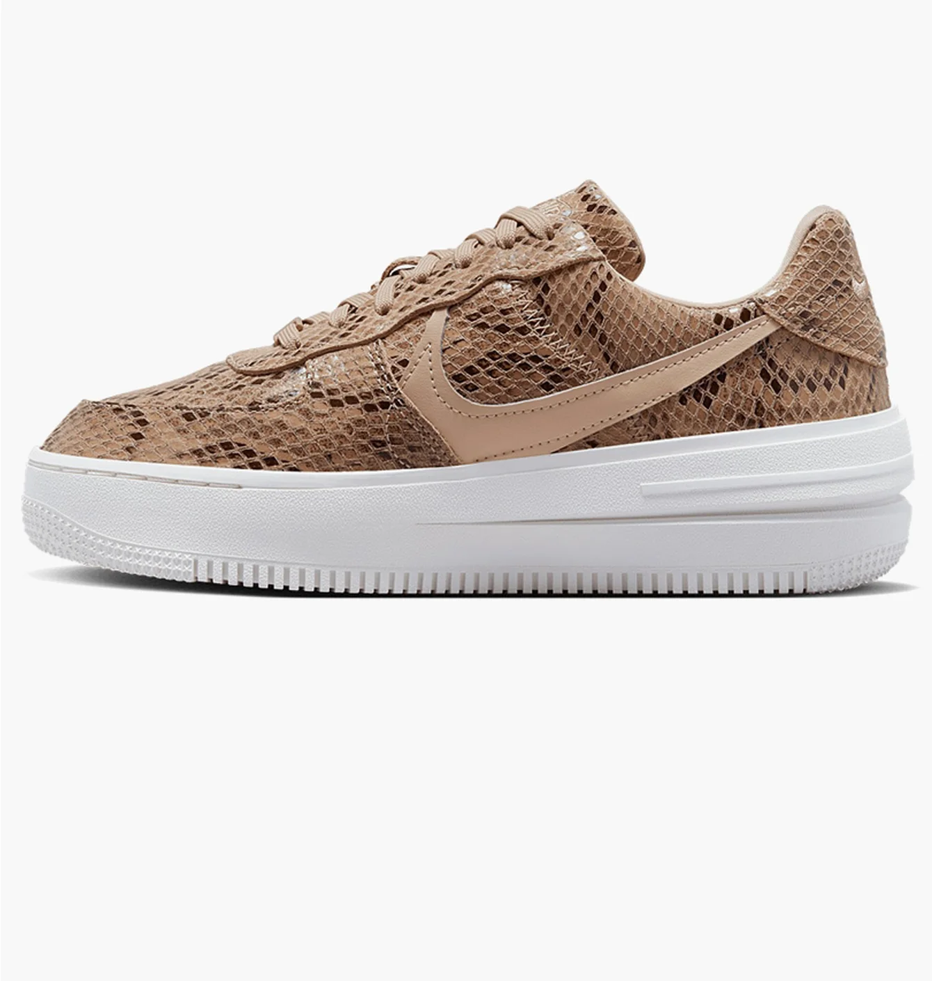 Nike Air Force 1 PLT.AF.ORM Brown Snakeskin Print (W)