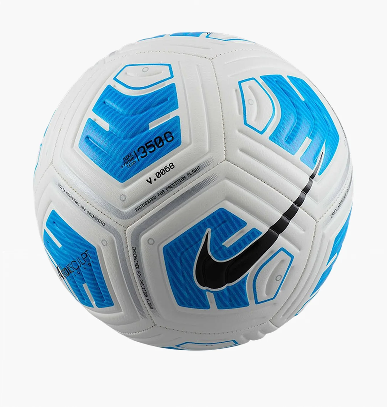 Футбольний м'яч Nike Strike White/Blue FZ7558-100