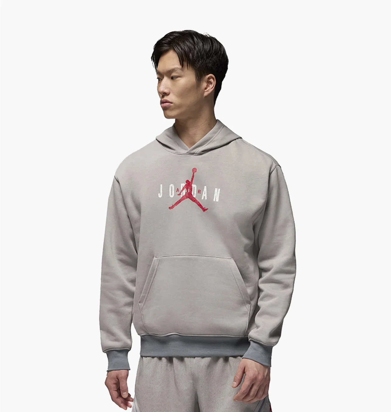 Худі чоловіче Air Jordan Brooklyn Fleece Jumpman Pullover Hoodie Grey HV5096-062