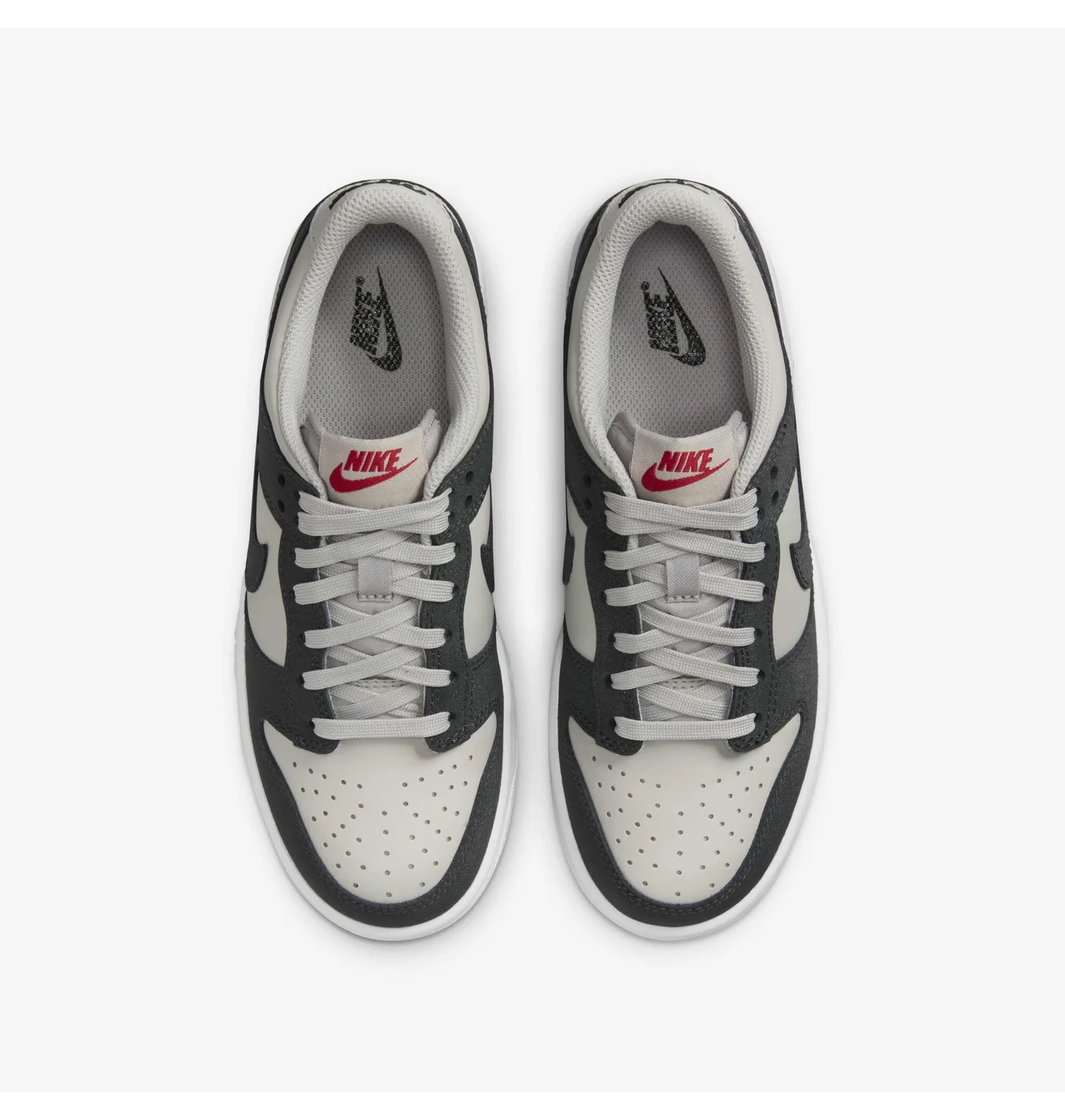 Nike Dunk Low Light Iron Ore White Gym Red Anthracite (GS)