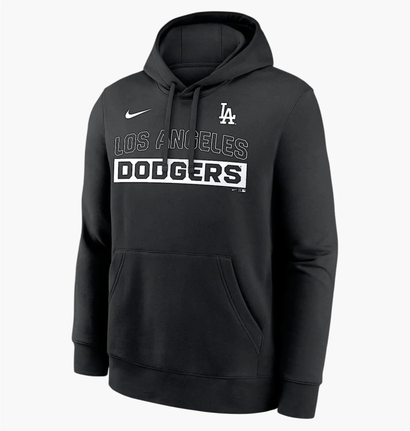 Худі чоловіче Nike Los Angeles Dodgers Club Black NKDK00ALD-2VW