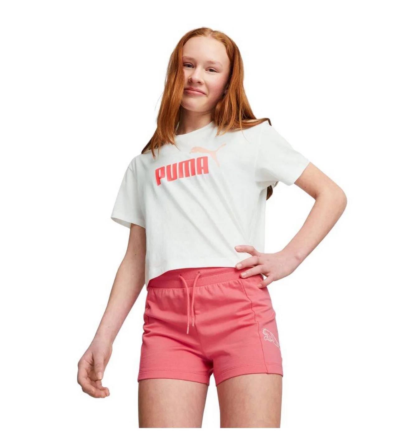 Шорти дитячі Puma Power High Waist Shorts Youth Pink 674364-63