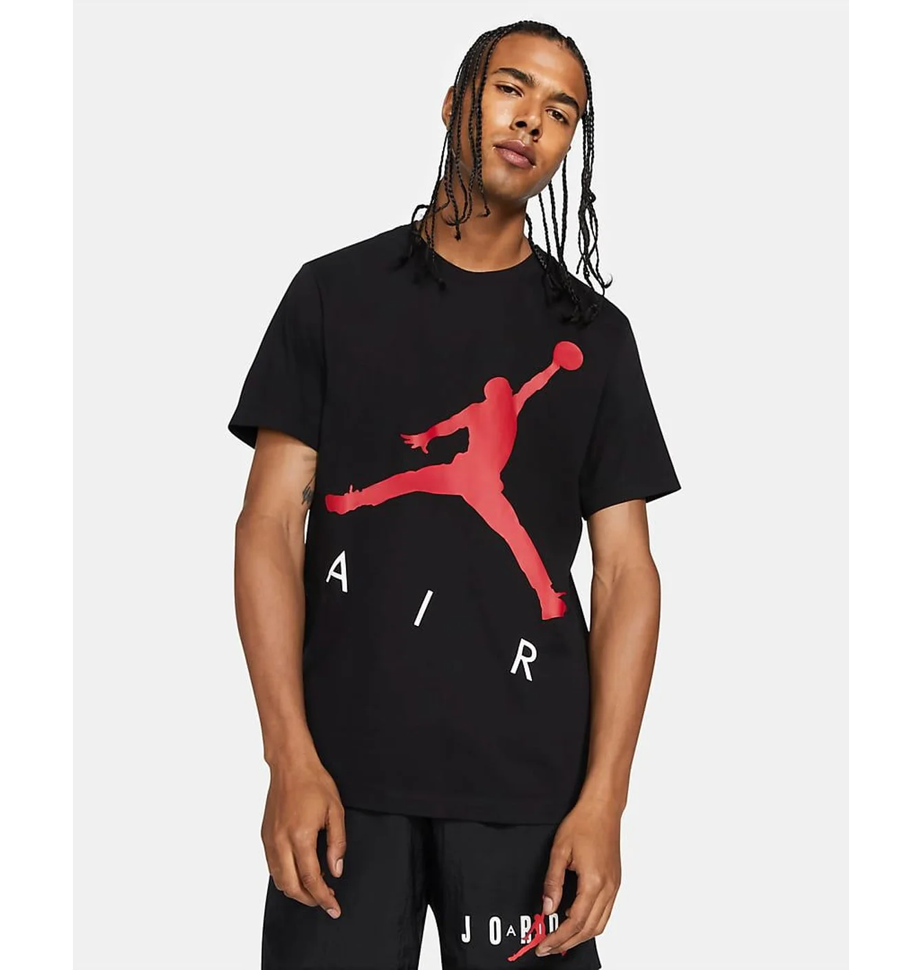 Футболка чоловіча Nike M J Jumpman Air Hbr Ss Crew Black CV3425-010
