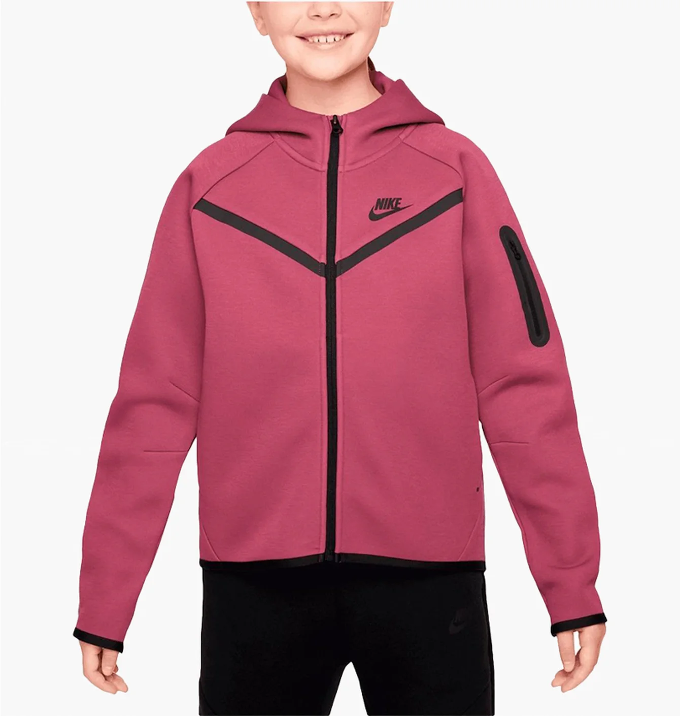 Толстовка дитяча Nike Sportswear Tech Fleece Pink HV8695-634
