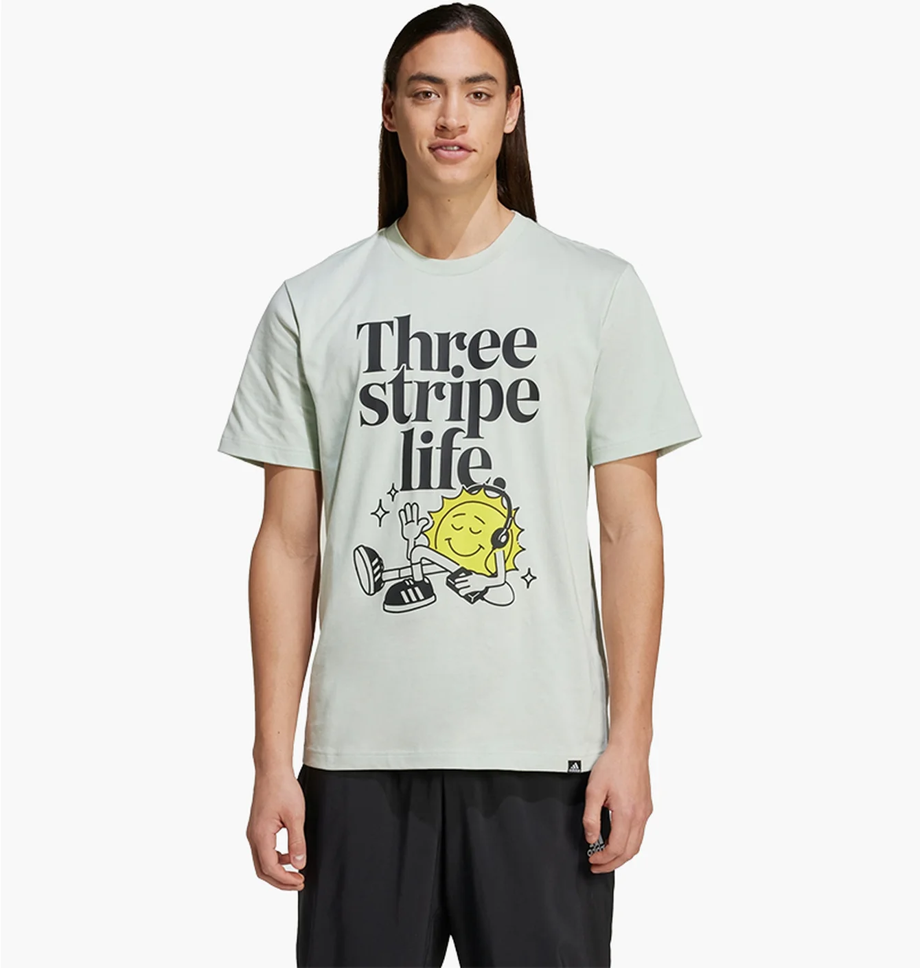 Футболка чоловіча Adidas Positivity Graphic Grey IY0731