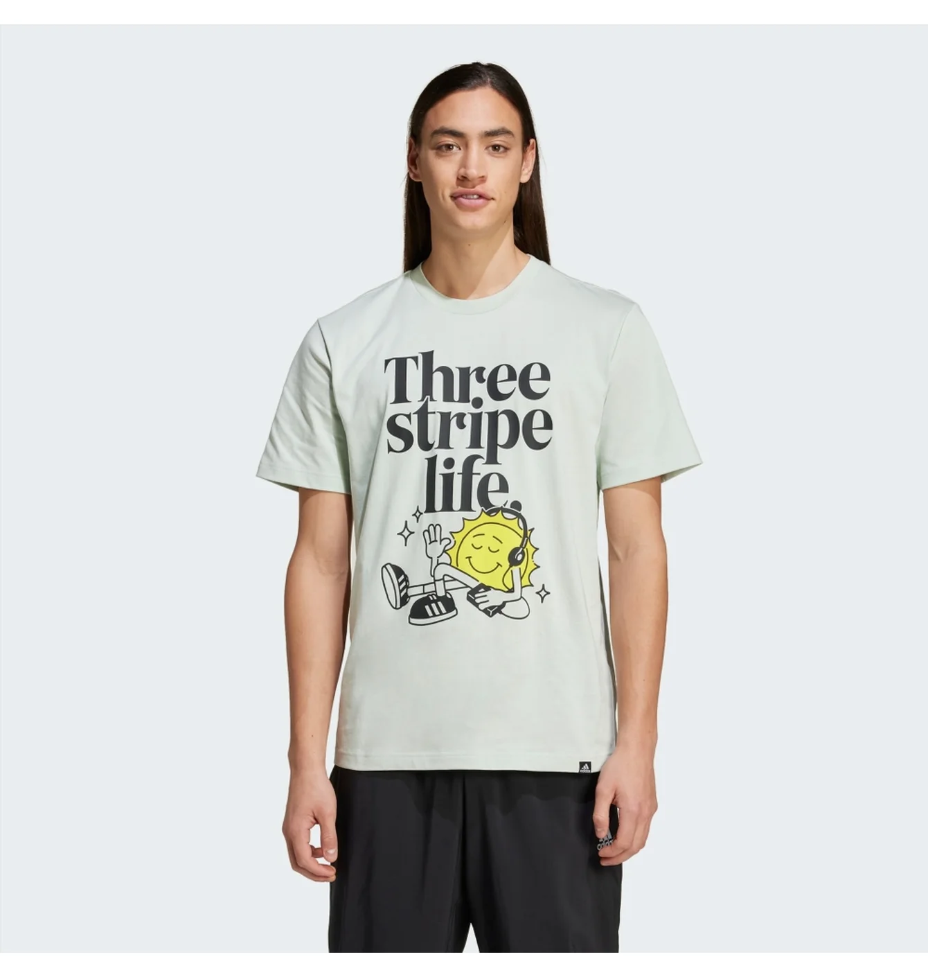 Футболка чоловіча Adidas Positivity Graphic Grey IY0731