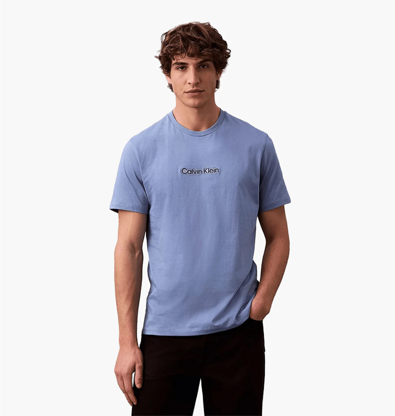 Футболка чоловіча Calvin Klein Standard Logo Classic Blue 4RB843G420
