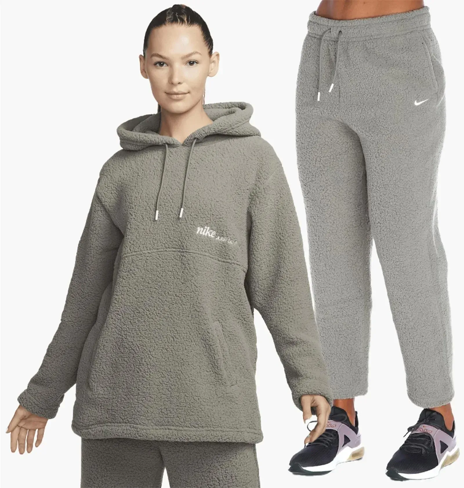 Спортивний костюм жіночий Nike Therma-Fit Grey (DQ6236-029__DQ6261-029)