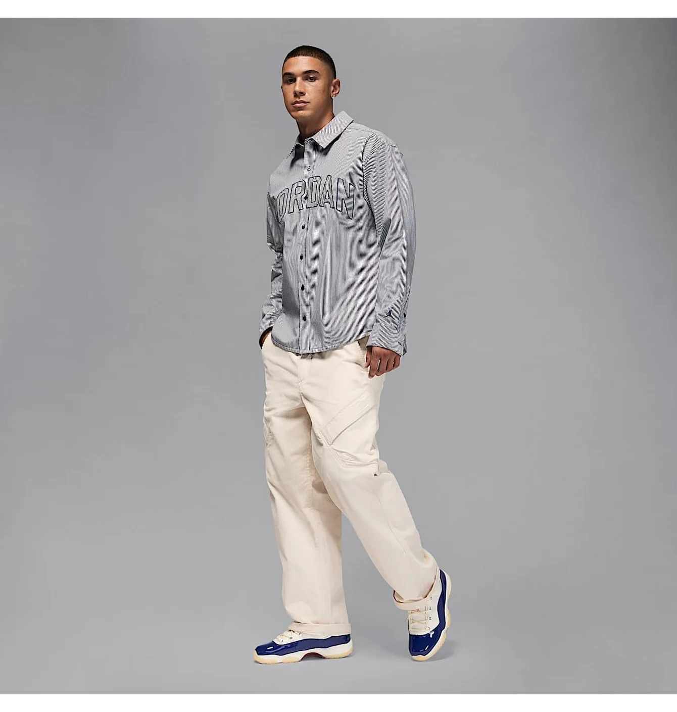 Кросівки чоловічі Air Jordan 11 Retro White/Blue IH0296-400