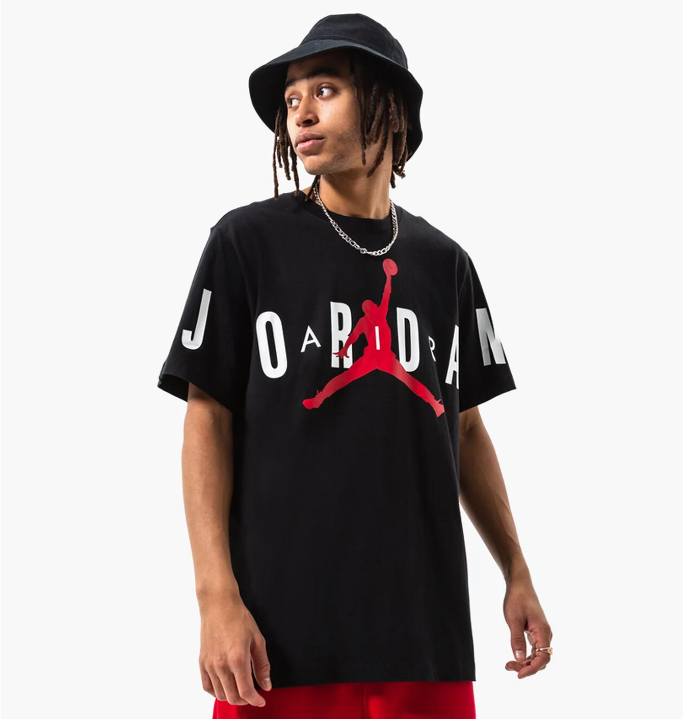 Air Jordan J Jd Air Stretch Ss Crew Black Tee