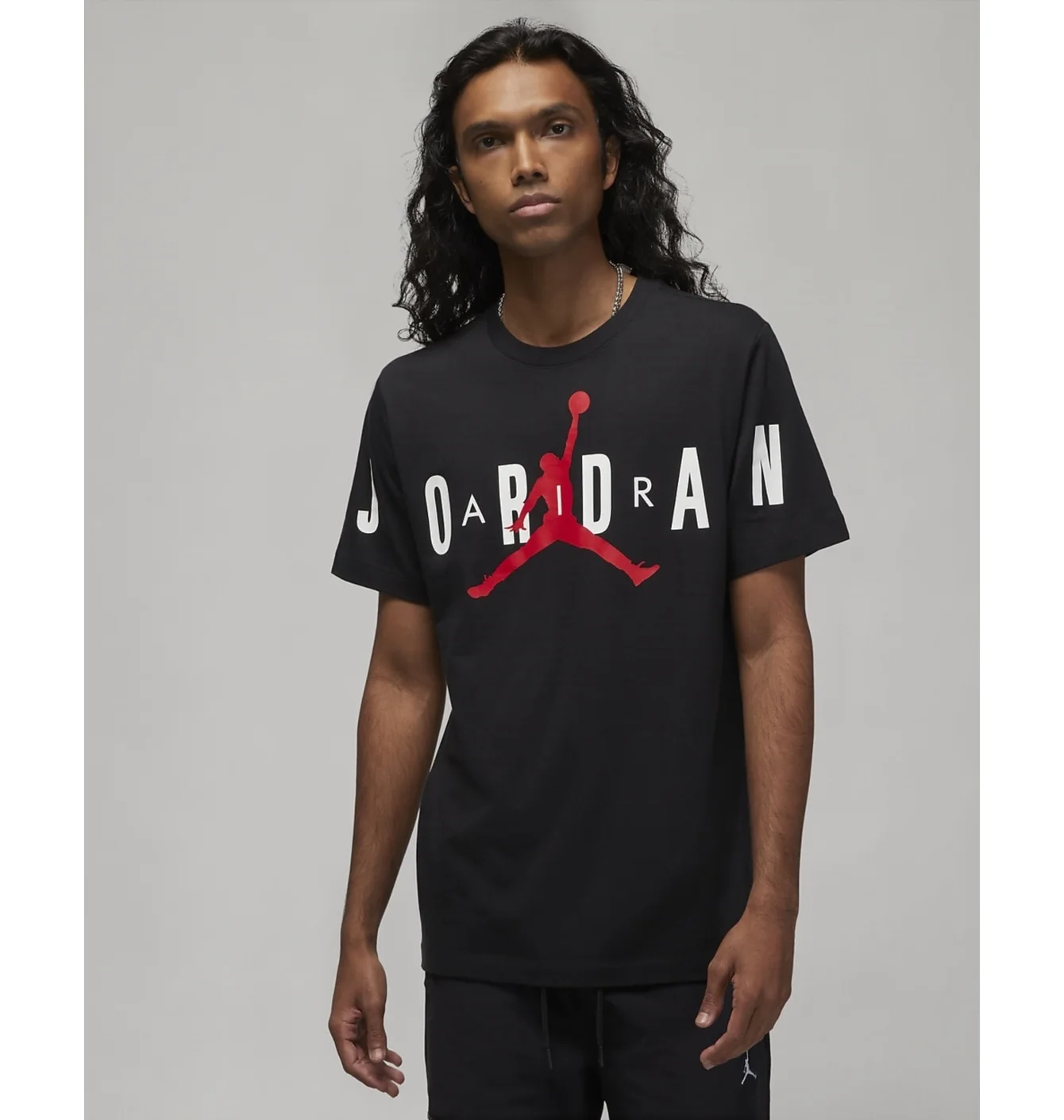 Air Jordan J Jd Air Stretch Ss Crew Black Tee