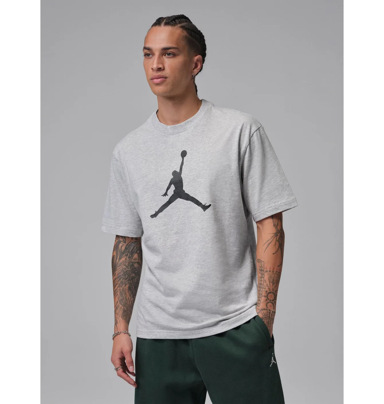 Футболка чоловіча Air Jordan Jumpman Ss Hbr 2 Grey IR0340-050
