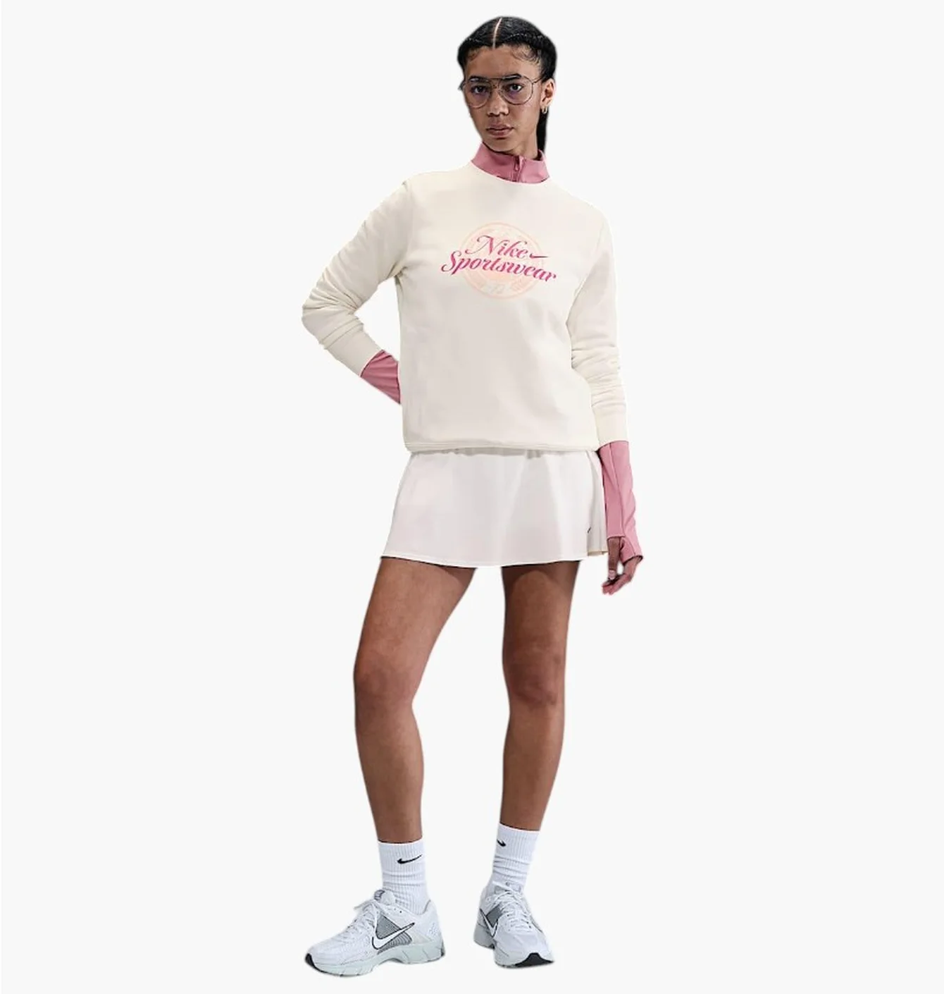 Лонгслів жіночий Nike W Nsw Club Flc Gx Std Crew Beige HV2342-133