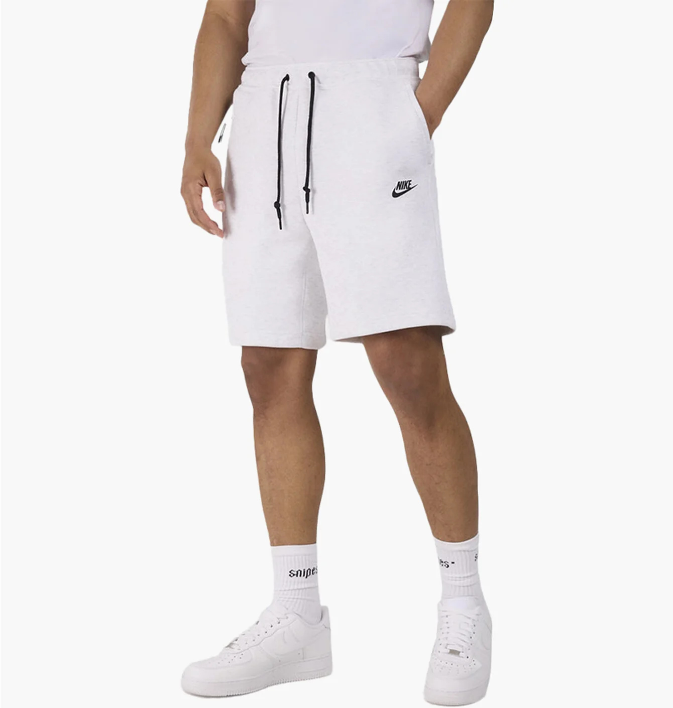 Шорти чоловічі Nike Tech Fleece Shorts White FB8171-051