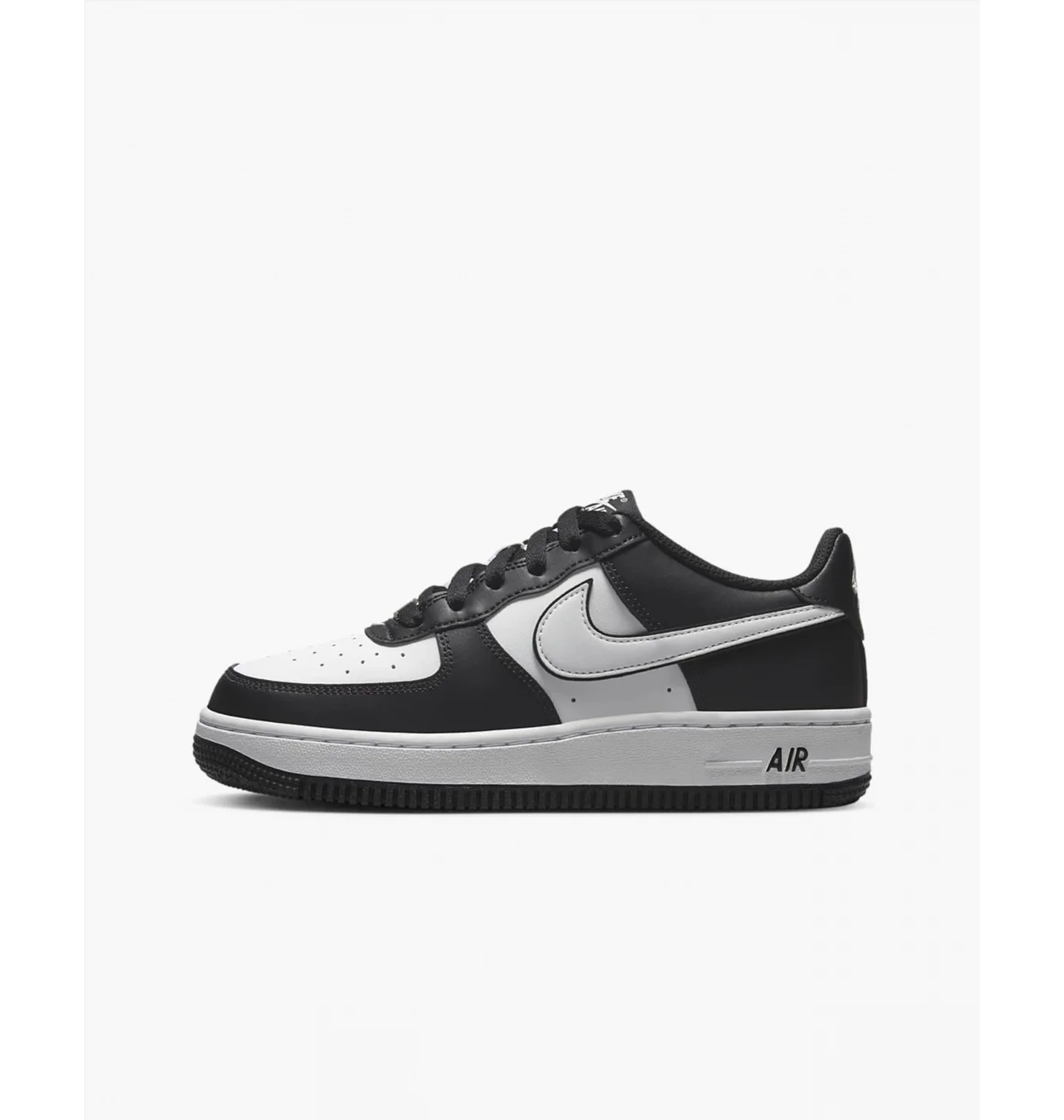 Nike Air Force 1 Low LV8 2 White Swoosh Panda (GS)