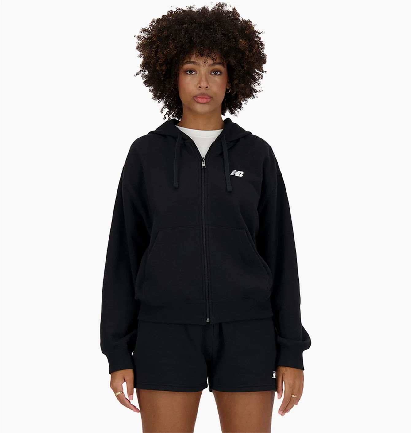Толстовка жіноча New Balance Full-Zip Black WJ41501BK