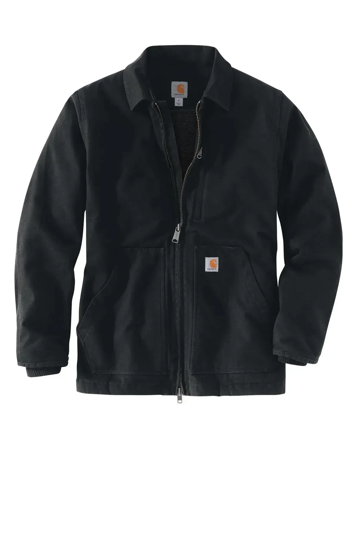 CARHARTT Loose Fit Washed Duck SHERPA-LINED COAT Jacket