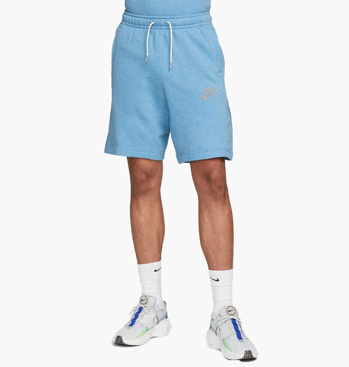 Шорты Nike Sportswear Revival Fleece Short Light Blue