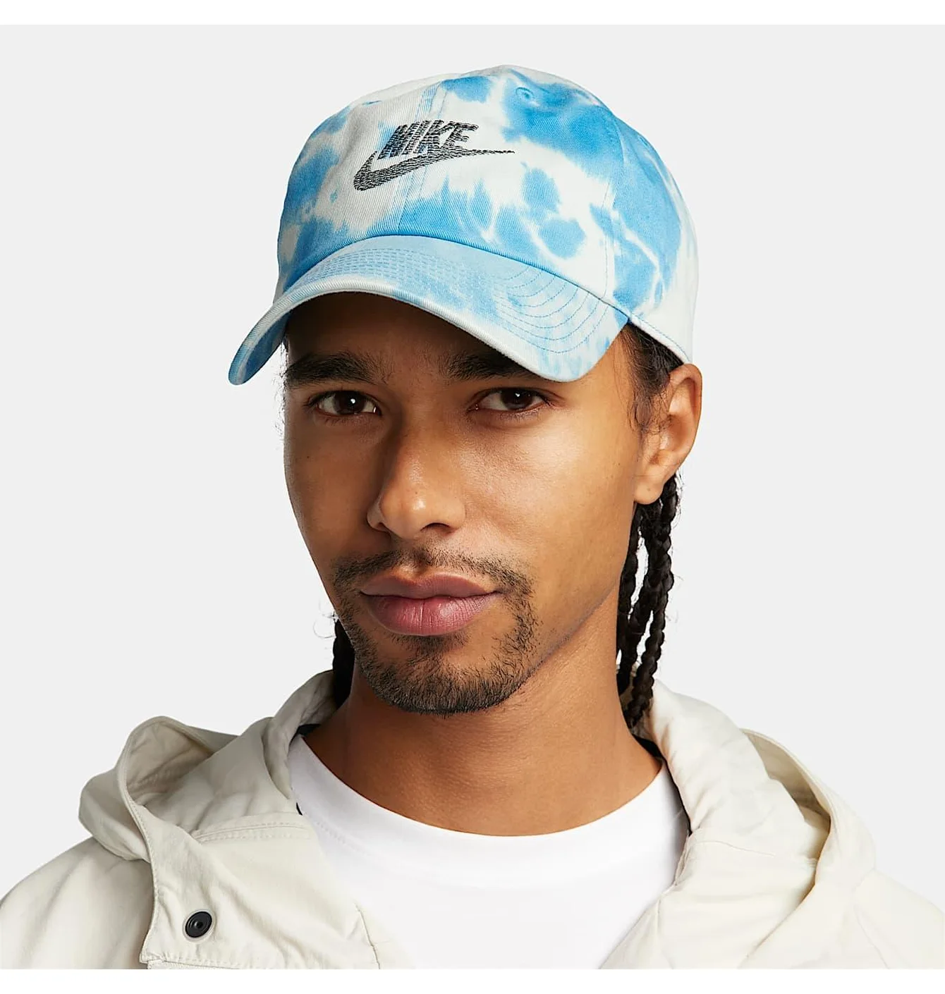 Кепка унісекс Nike U Nk Club Cap U Cb Splsh L Light Blue/White FN4198-406
