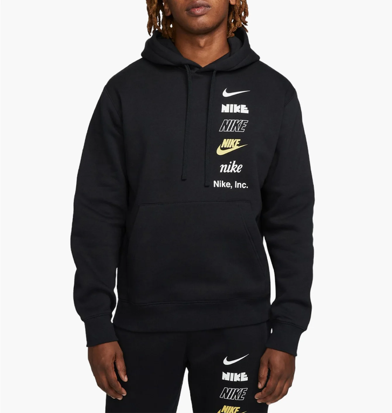 Nike M Nk Club+ Bb Po Hoodie Mlogo
