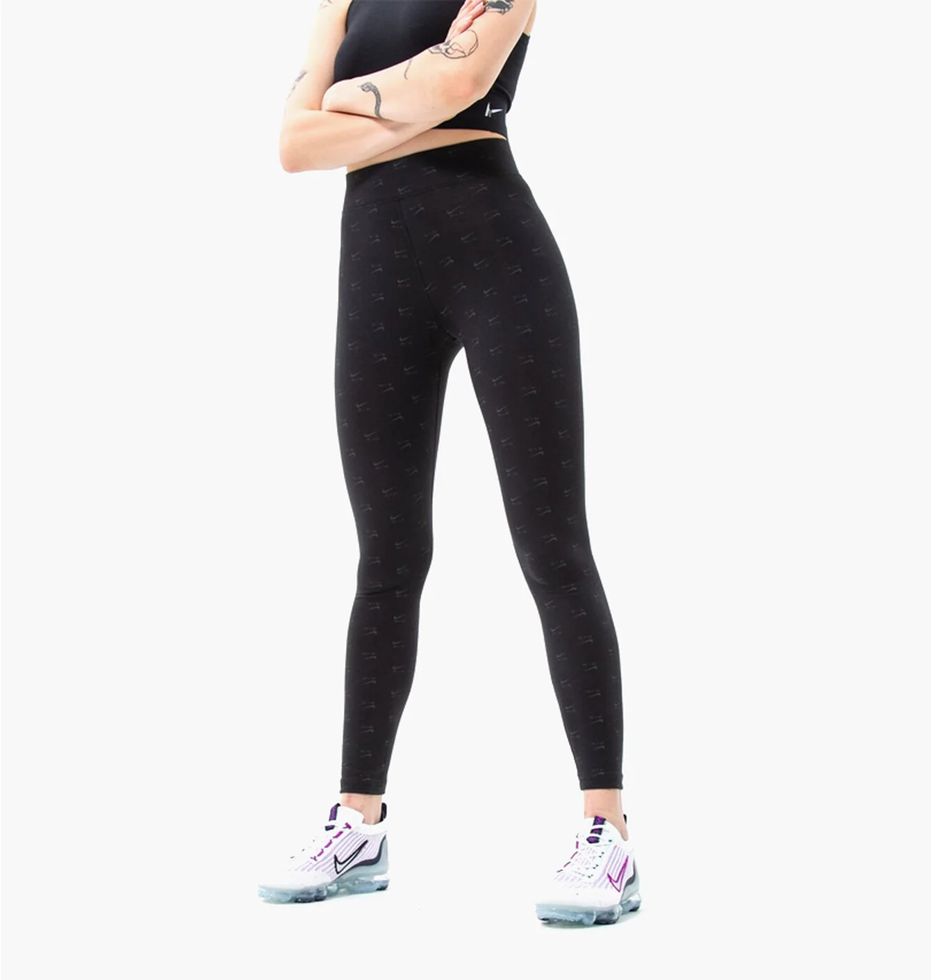 Штани жіночі Nike Air Aop Hr Tgt Blk Black Dq6573-010