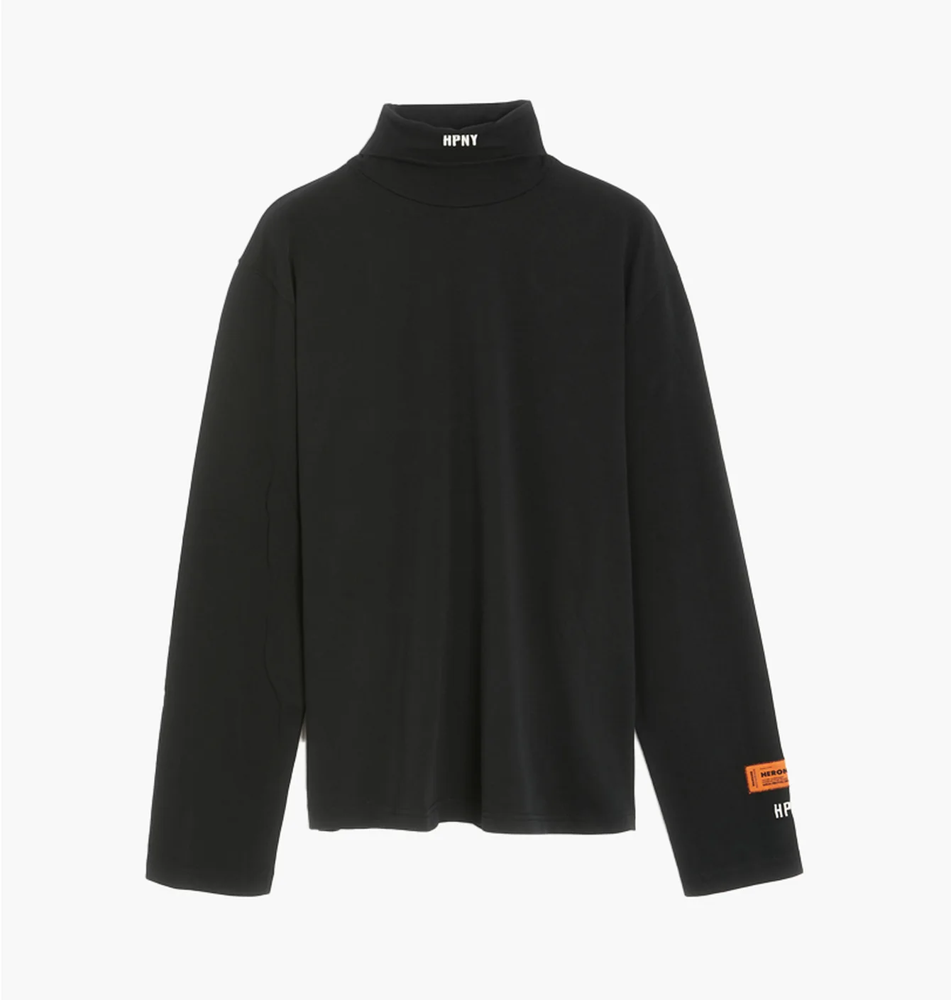 Heron Preston Hpny Embroidered Rollneck Sweater Black