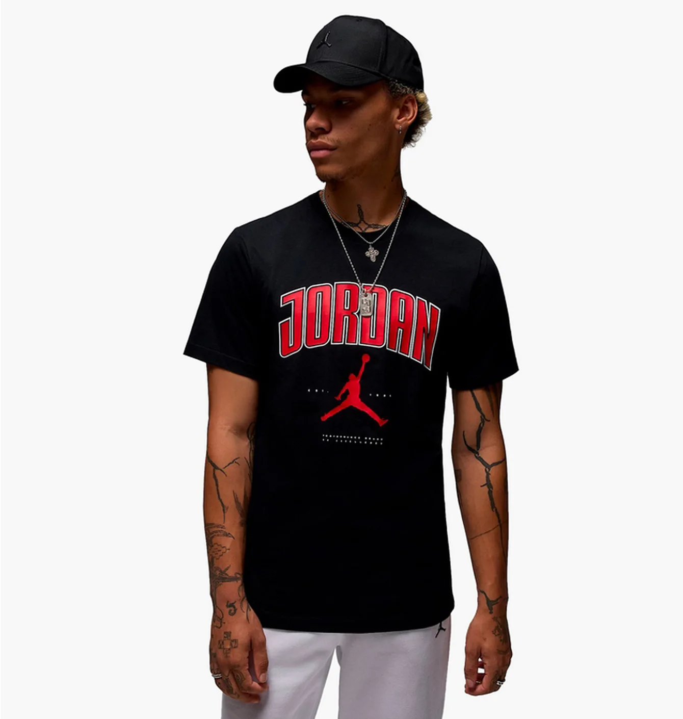 Футболка чоловіча Air Jordan City 88 Ss Crew Black HQ0009-010