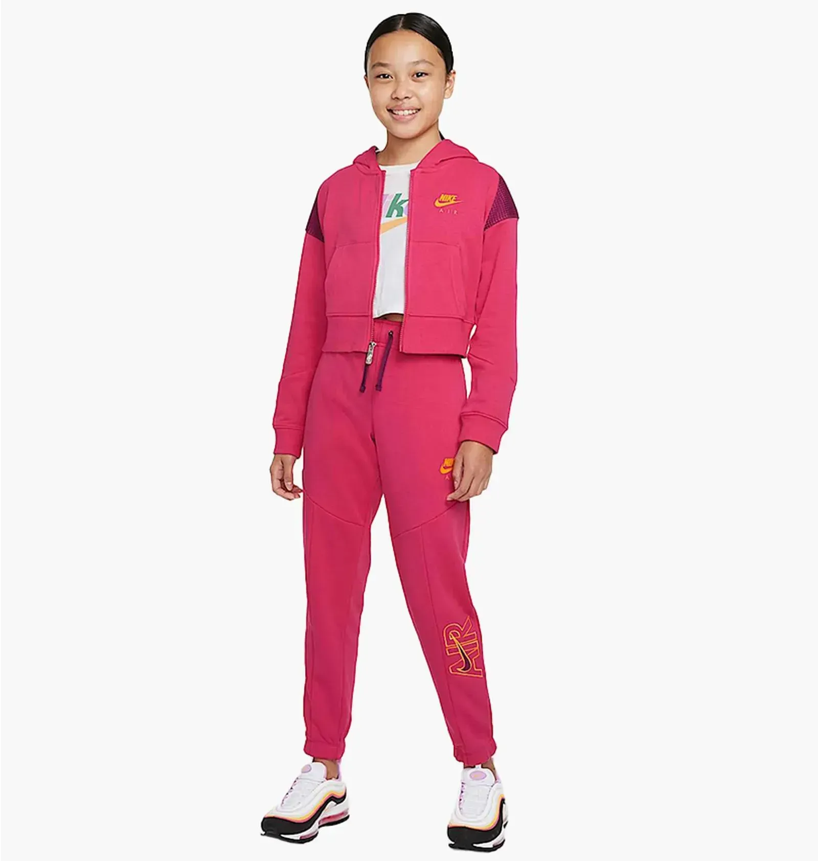 Спортивний костюм дитячий Nike Sportswear Air Pink (DM8336-666__DM8373-666)