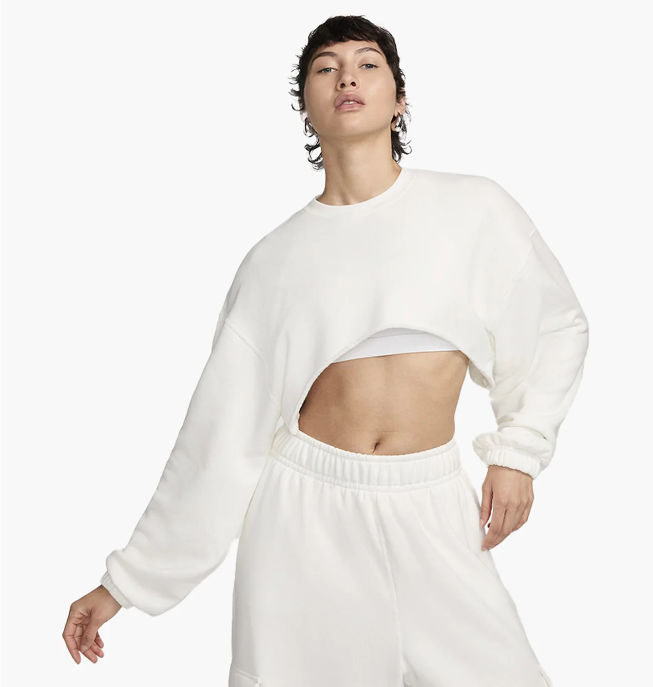 NIKE DANCE OS SHRUG WHITE