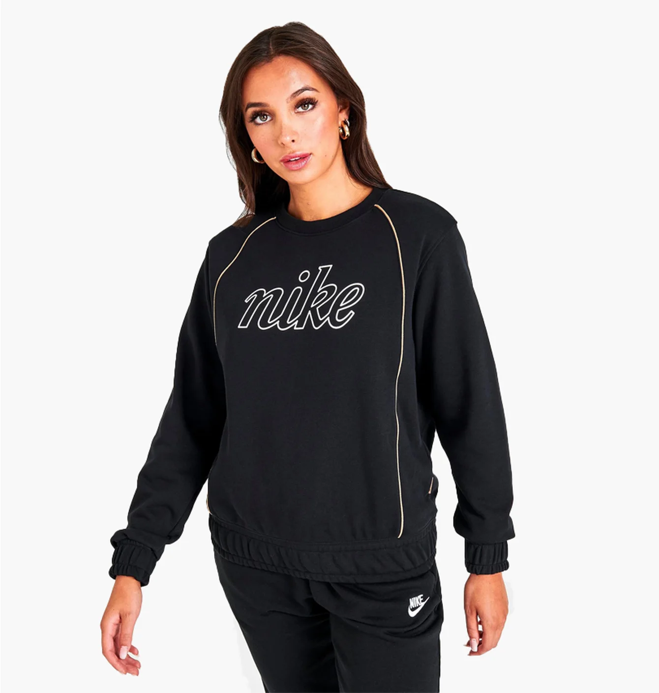 Свитшот NIKE SPORTSWEAR ICON CLASH FRENCH TERRY TOP BLACK