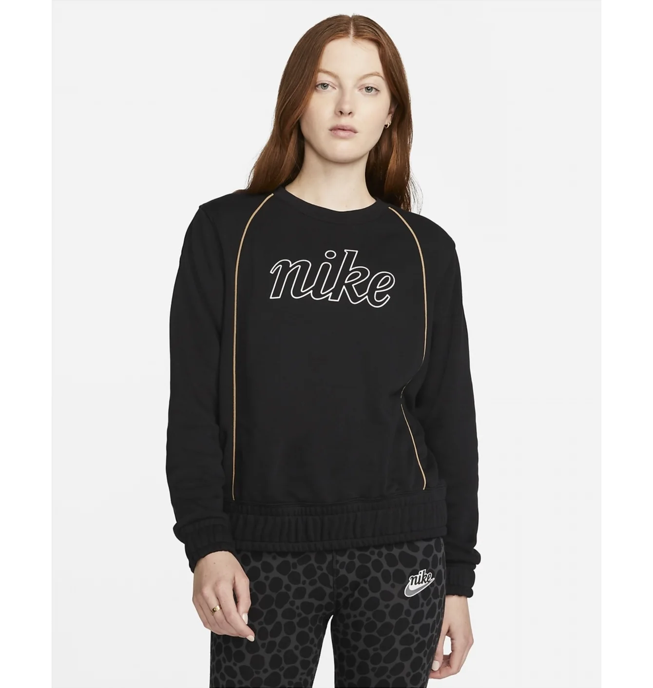 Свитшот NIKE SPORTSWEAR ICON CLASH FRENCH TERRY TOP BLACK
