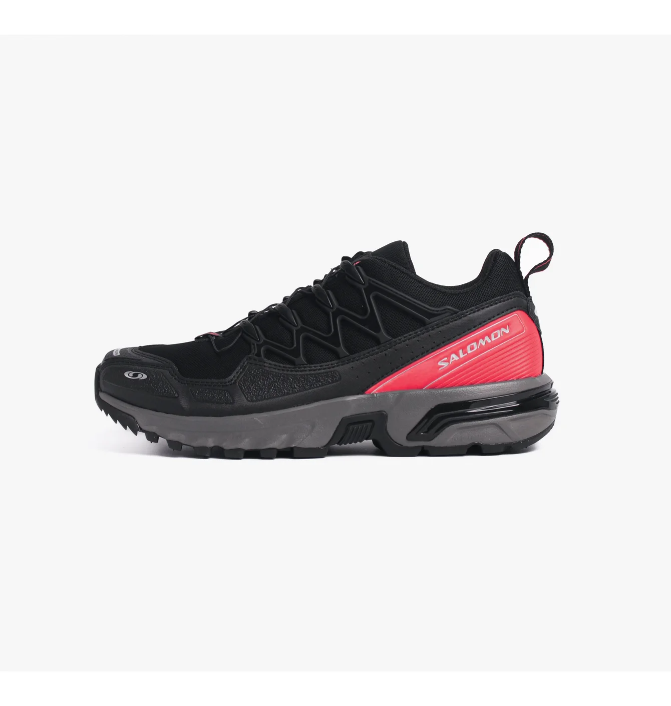 Salomon ACS + Black/Aurora Red/White